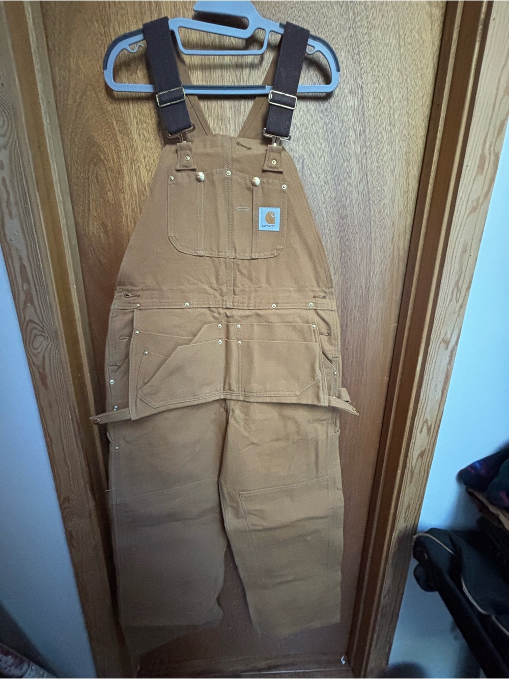 Carhartt Brown Duck Canvas Bib Overalls